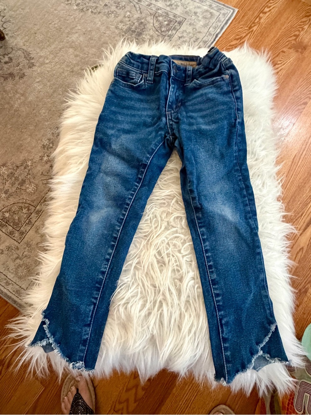 Blue Girl’s Distressed Straight-Leg Joe’s Jeans
